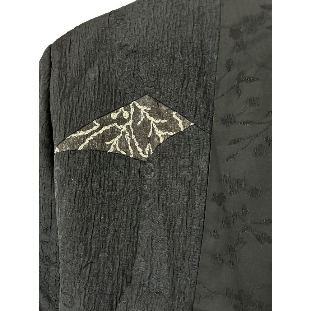 Canvasbacks Black Mixed Print Textured Blazer Jac… - image 7